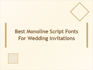 Free Monoline Script Fonts for Stunning Wedding Invitations