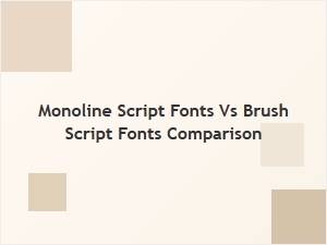 Free Monoline Script Fonts vs Brush Script Fonts: Key Differences Compared